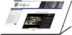 Visuel de l'interface vidéo du Conseil communal de Prilly