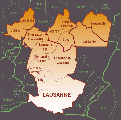 Schéma des commune du SDNL